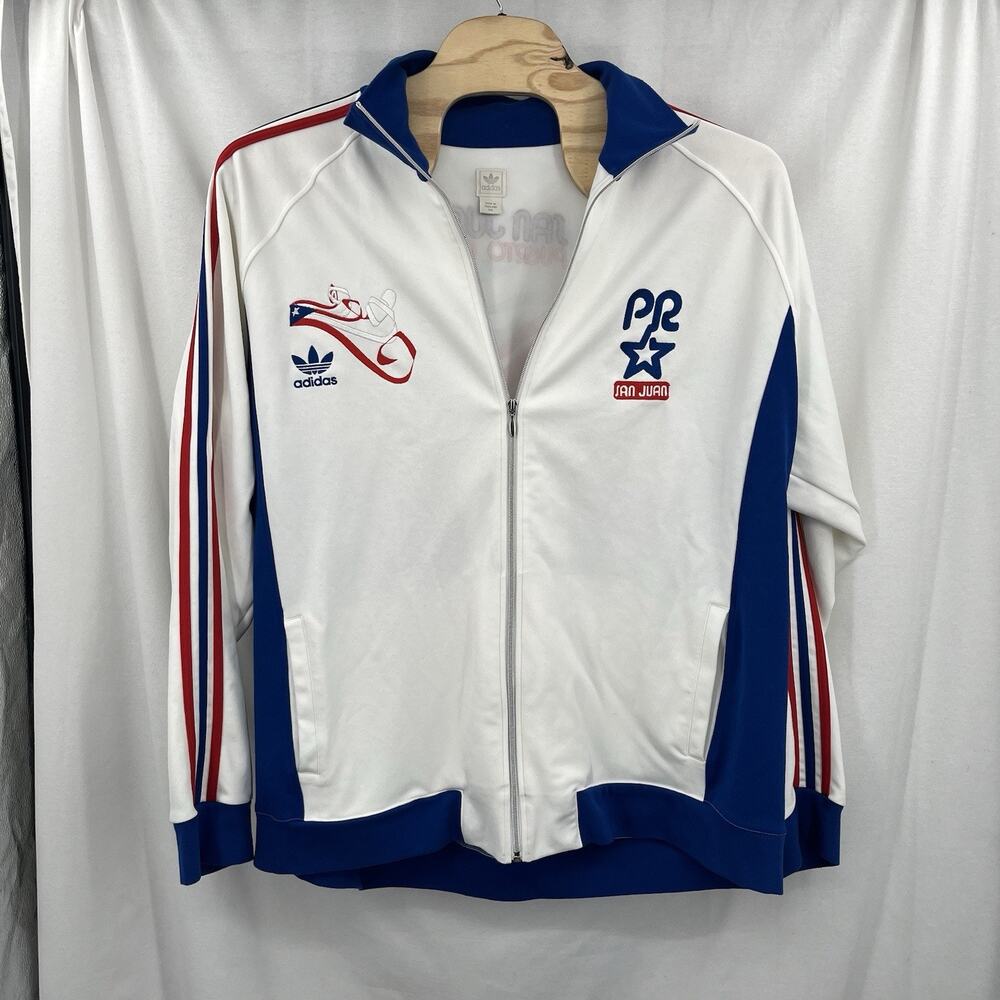 Adidas Rare 2006 SAN JUAN PUERTO RICO Track Sweatshirt Jacket 3XL With Baseball - Picture 3 of 14